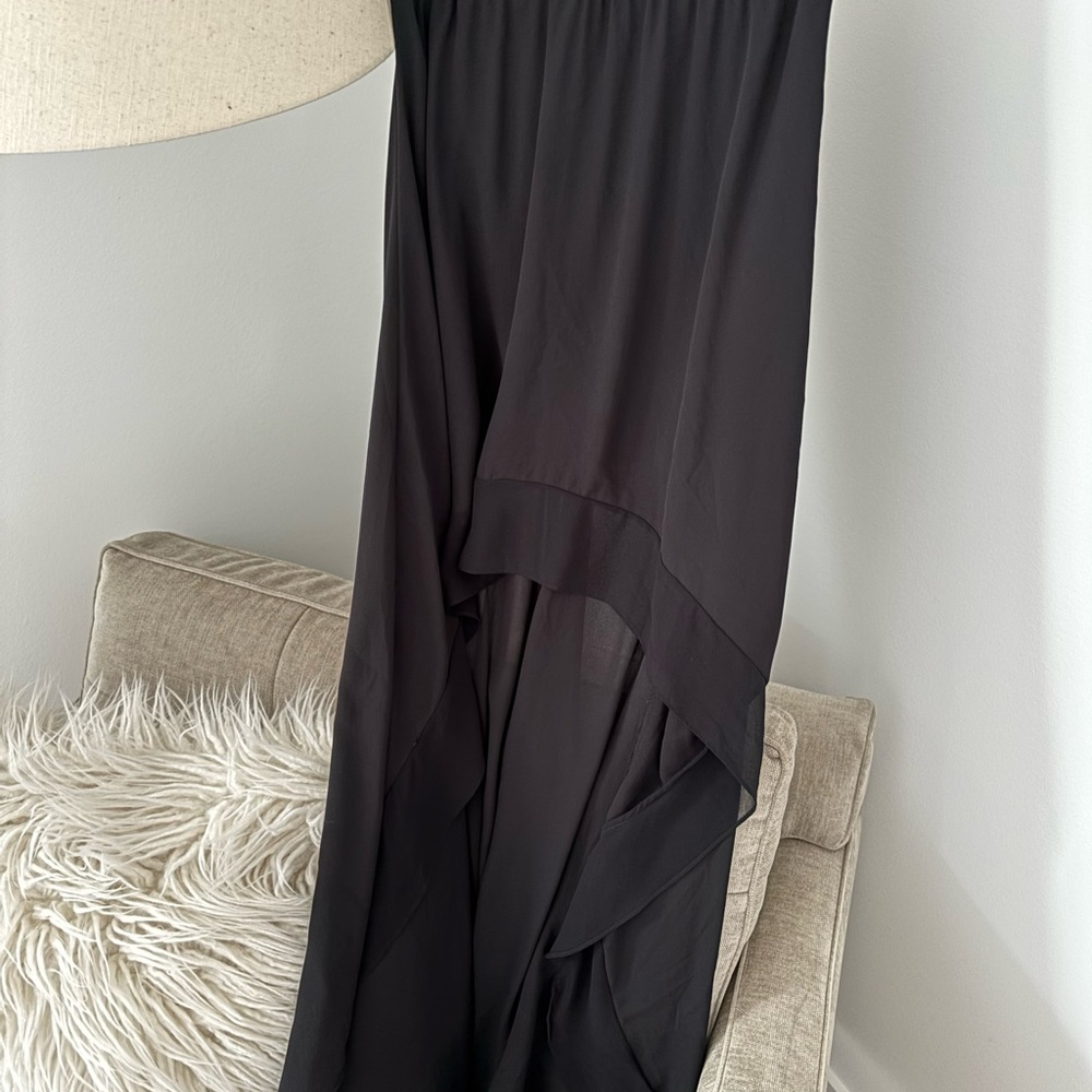 BCBGMaxAzria Black High Low Skirt